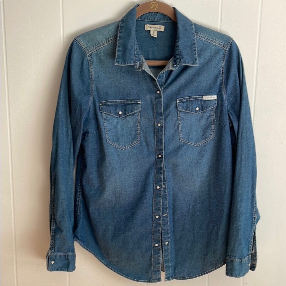 Calvin Klein Jeans Blue Denim Shirt